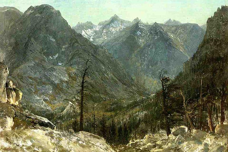 Albert Bierstadt The_Sierra_Nevadas Germany oil painting art